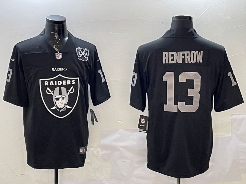 Men Oakland Raiders #13 Renfrow Black Nike Team Logo 2025 NFL Jersey style 3->oakland raiders->NFL Jersey